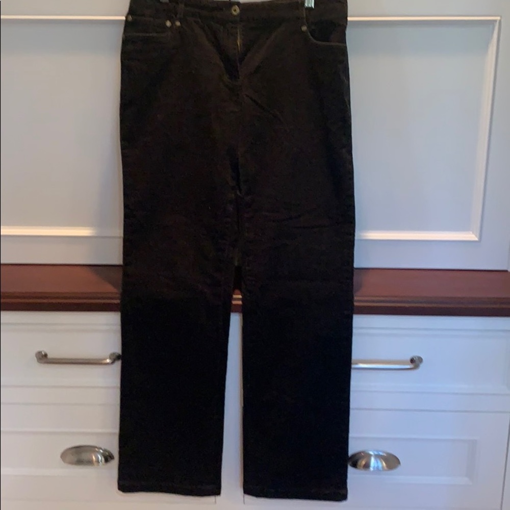Brooks brothers size 10 black cords Lucia fit